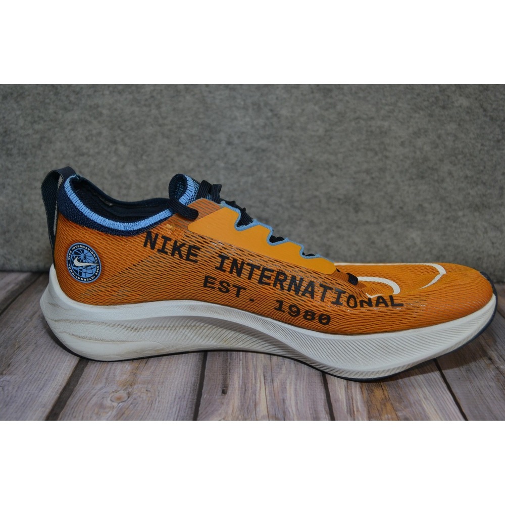 Nike Flyknit International Shoes Mens 11 Orange Low‎ Running Sneakers do9583-700 - Picture 9 of 15